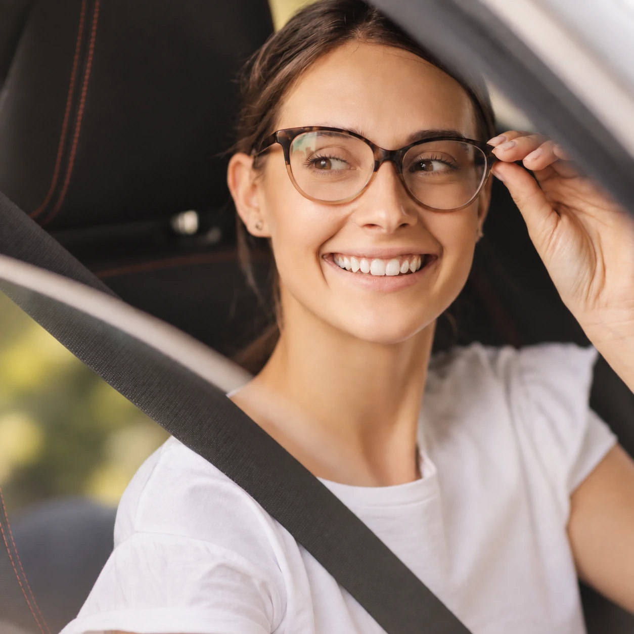 Women in a car